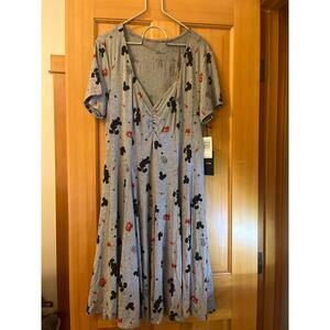 Disney torrid fit in flare skater dress size 1x NWT